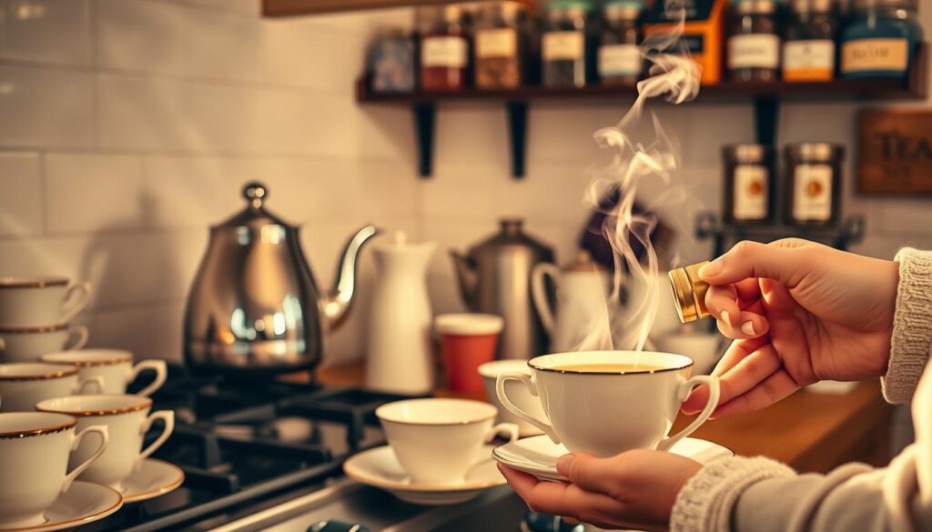 brewing tea brewing tea