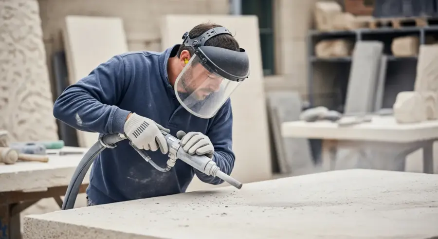 Abrasive Stone Blasting: Techniques for Cleaning and Texturing