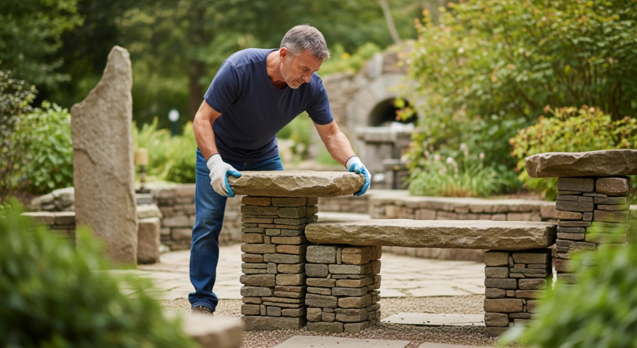 DIY Stone Bench: A Step-by-Step Guide to Outdoor Seating