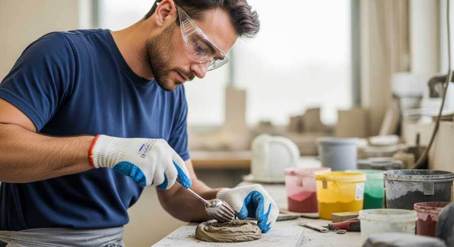 Using Iron Oxide Pigments for Durable Stone Coloring