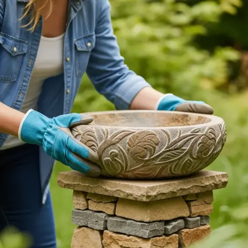 Build a Stone Birdbath: A Simple DIY Project for Your Garden