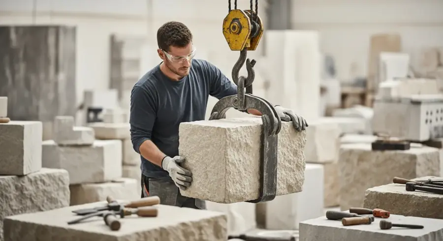 Using Stone Lifting Clamps: A Safety Guide